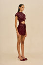 MARILOU DRESS - WINTER PLUM