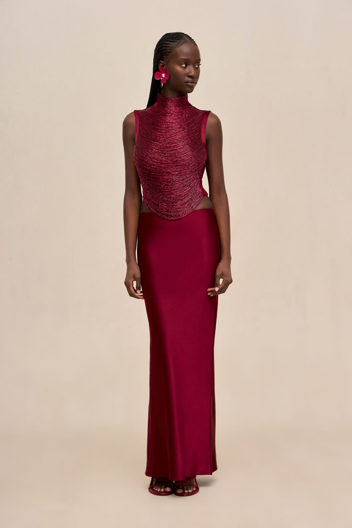 CHANTEL SKIRT - WINTER PLUM