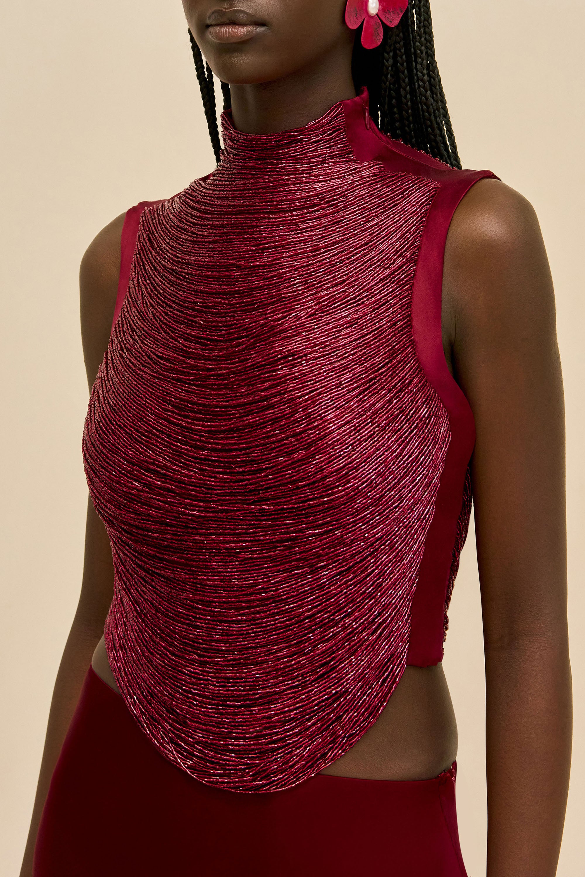 TARAJI TOP - WINTER PLUM