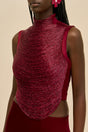 TARAJI TOP - WINTER PLUM