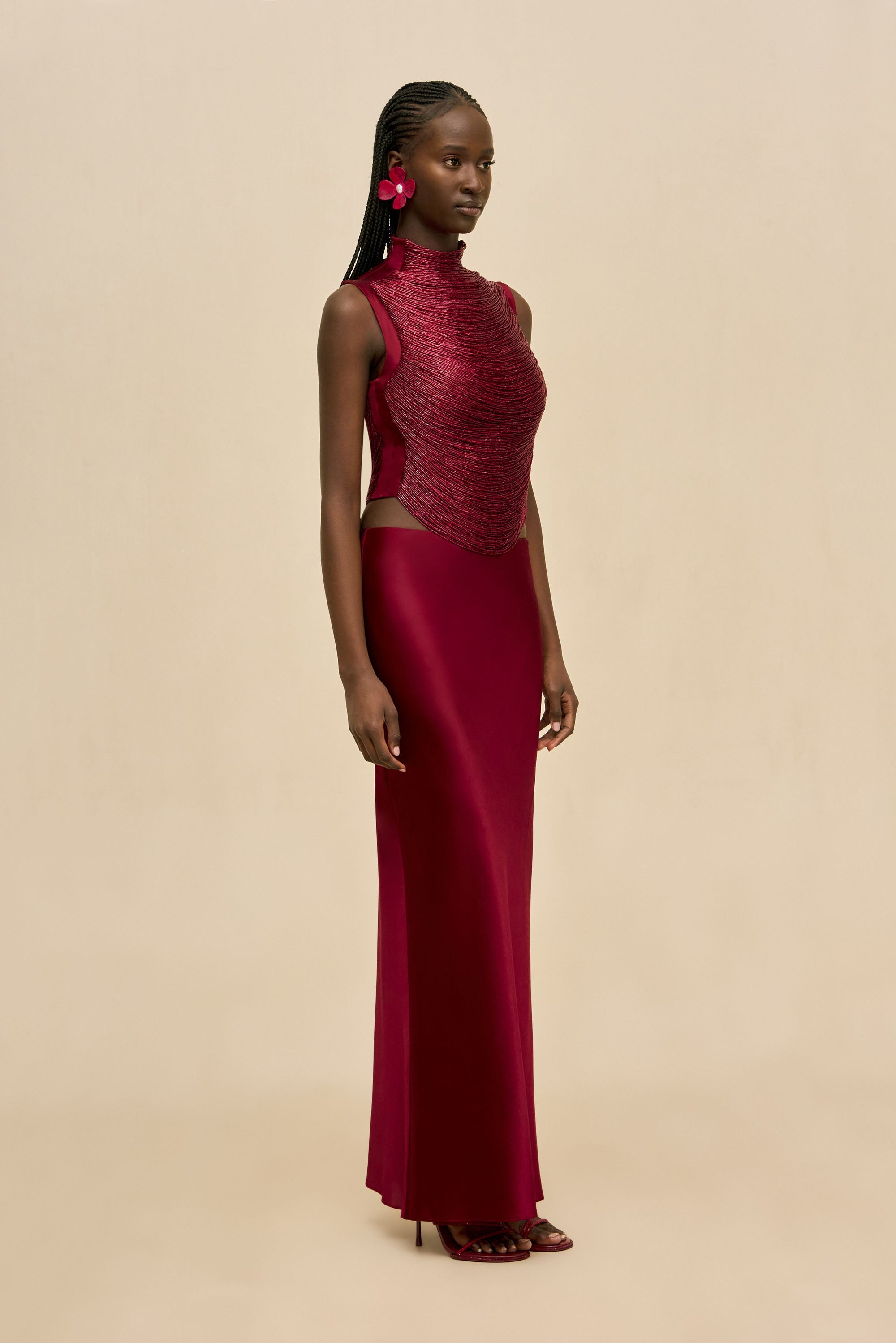 TARAJI TOP - WINTER PLUM