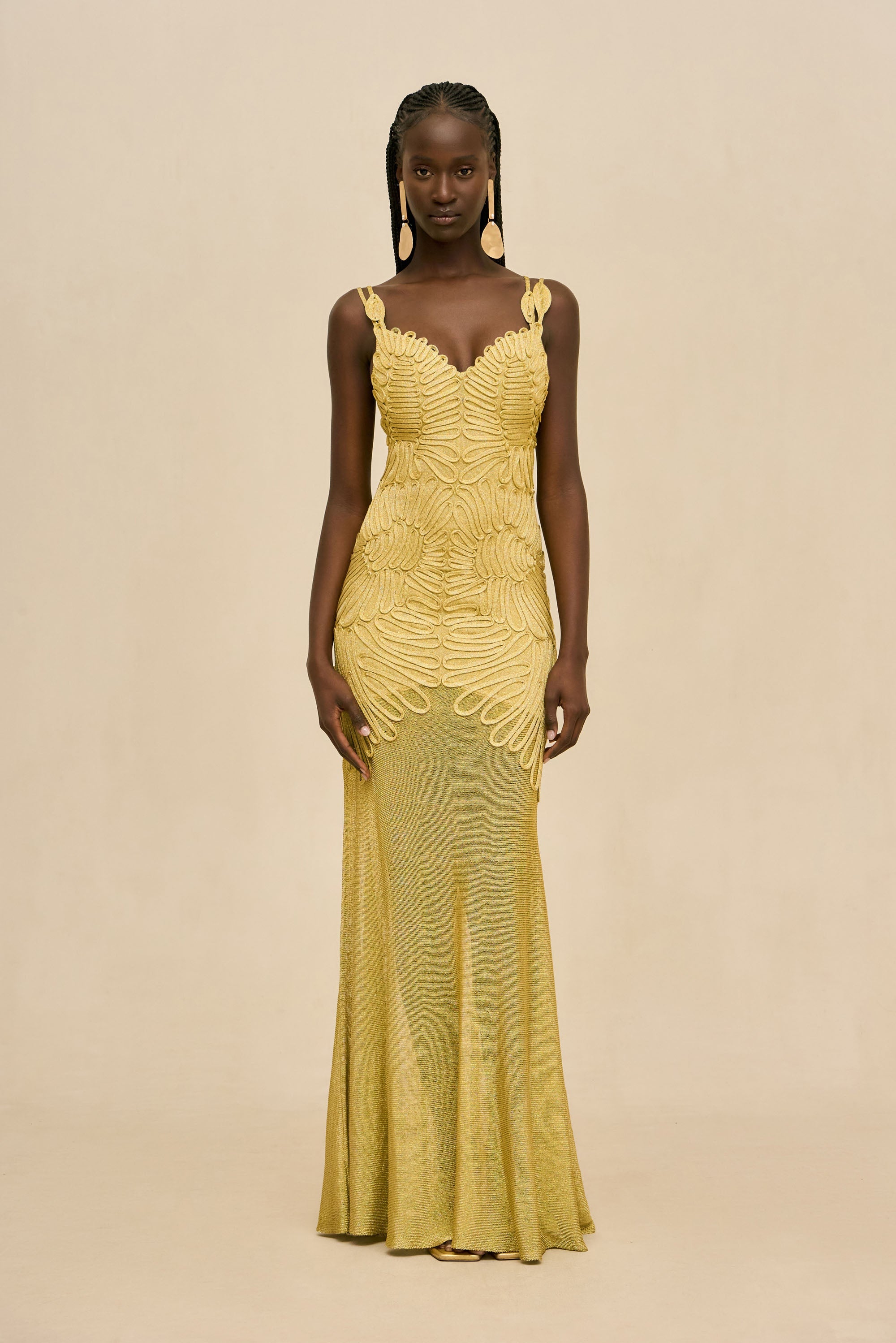 ANETTA GOWN - HONEY GOLD