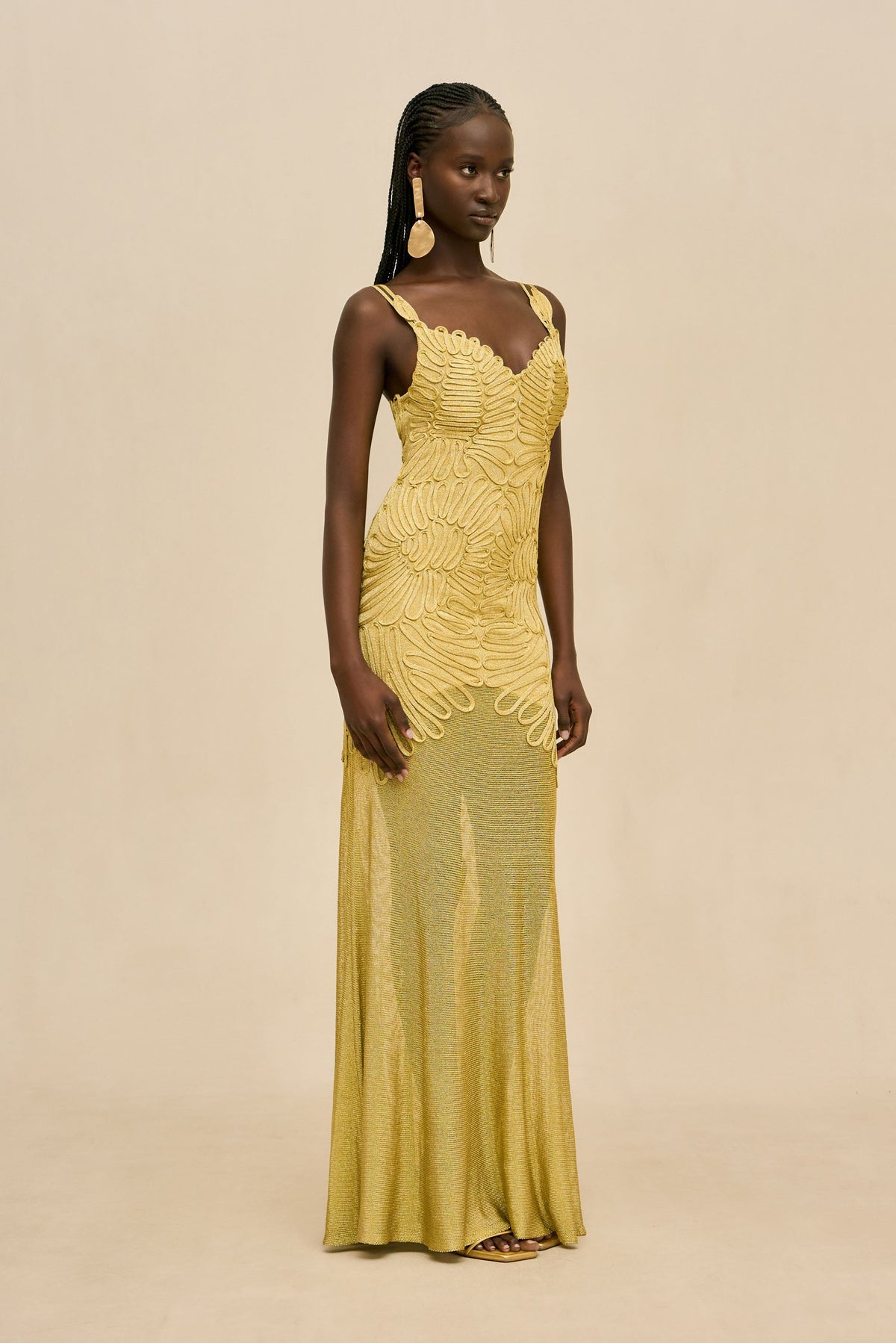 ANETTA GOWN - HONEY GOLD