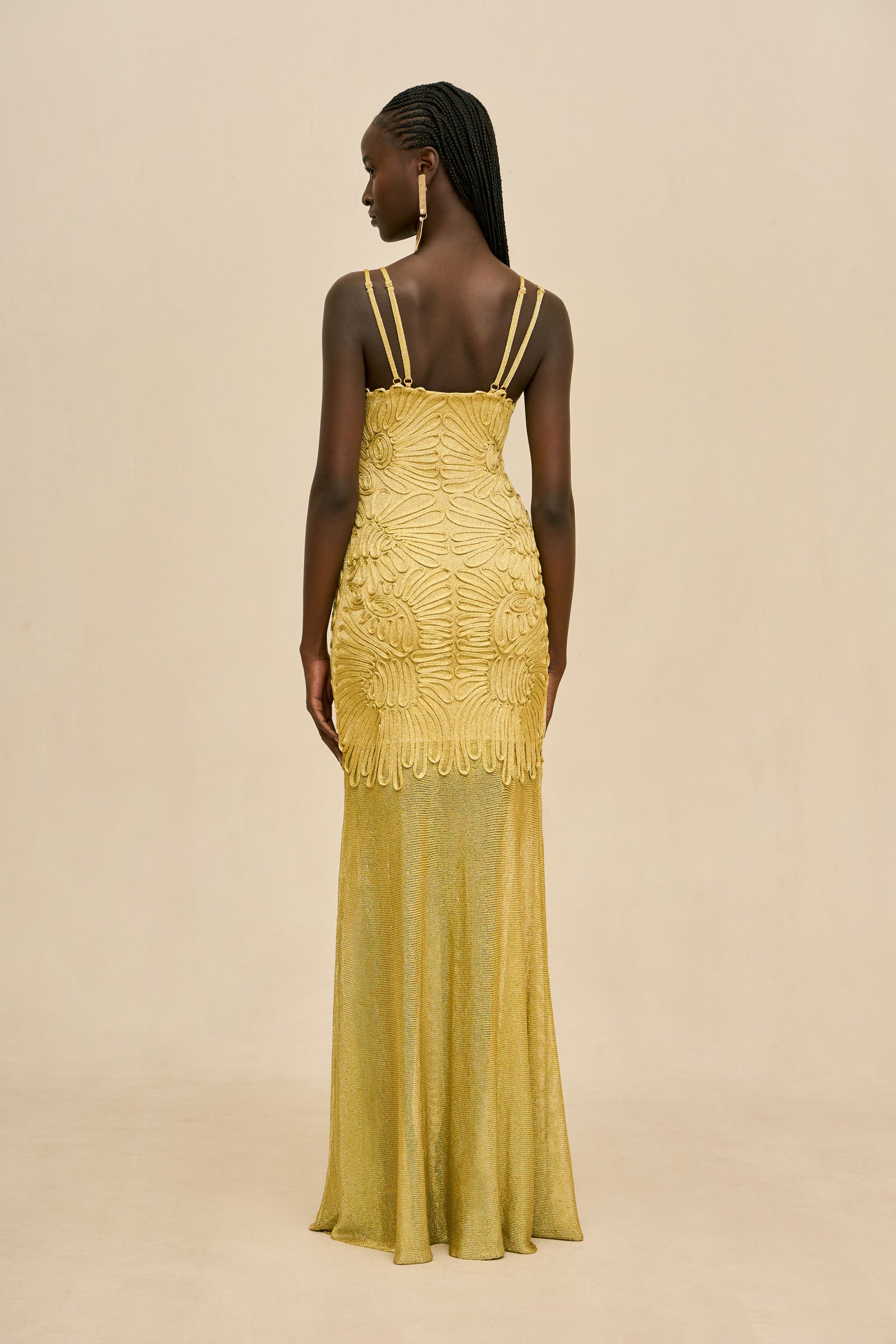 ANETTA GOWN - HONEY GOLD
