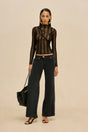 TAI KNIT TOP - BLACK