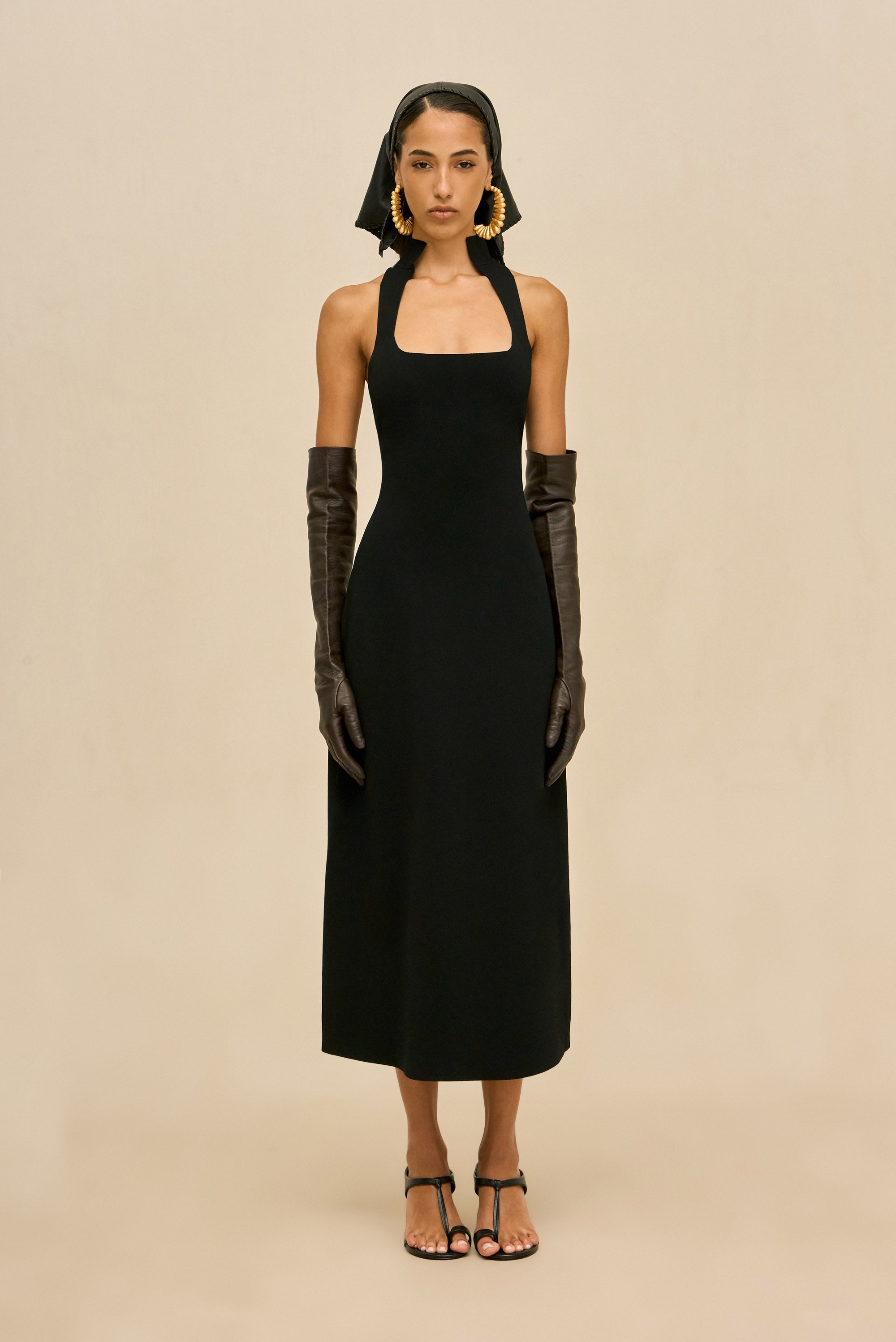 MIRIAN KNIT DRESS - BLACK