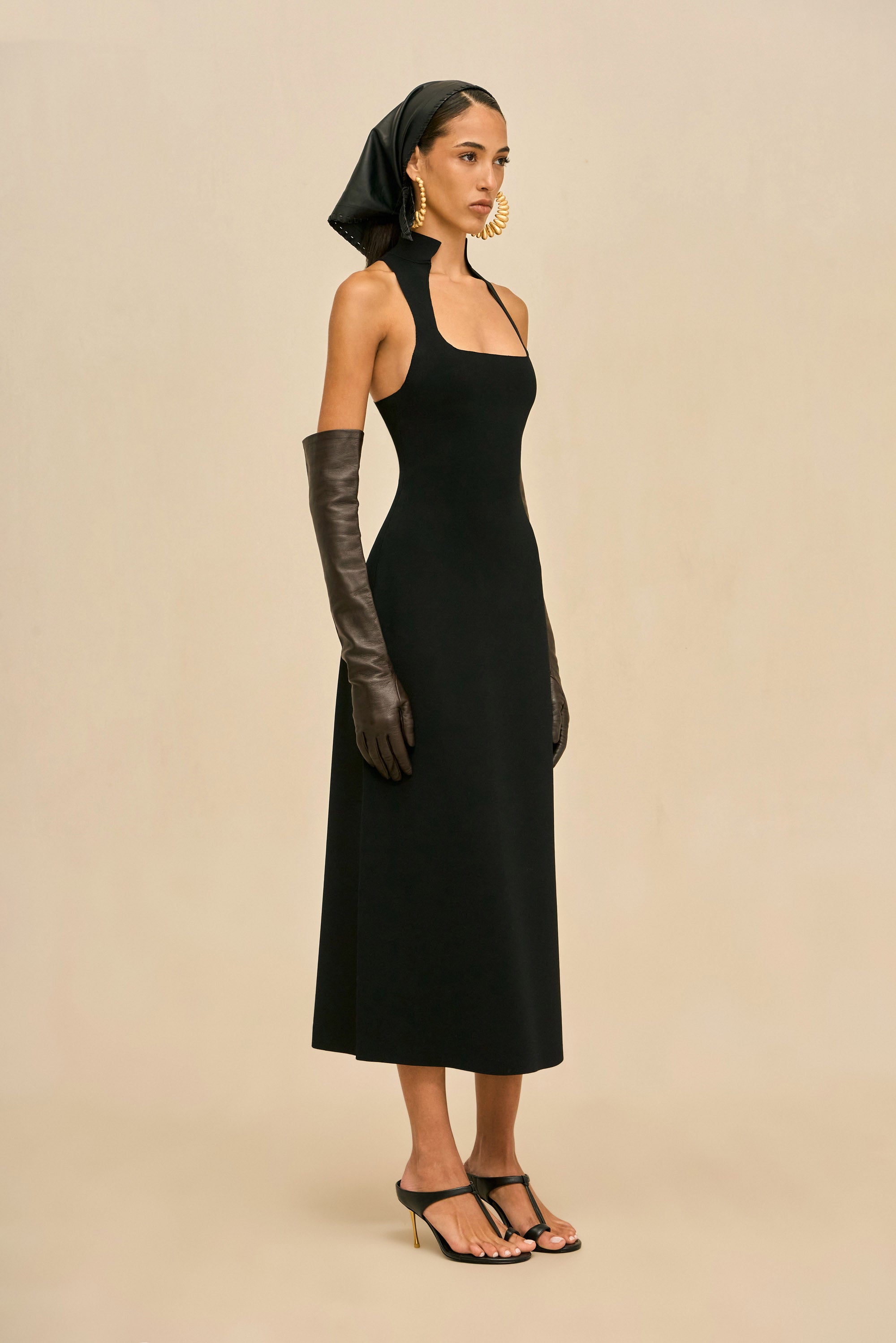 MIRIAN KNIT DRESS - BLACK