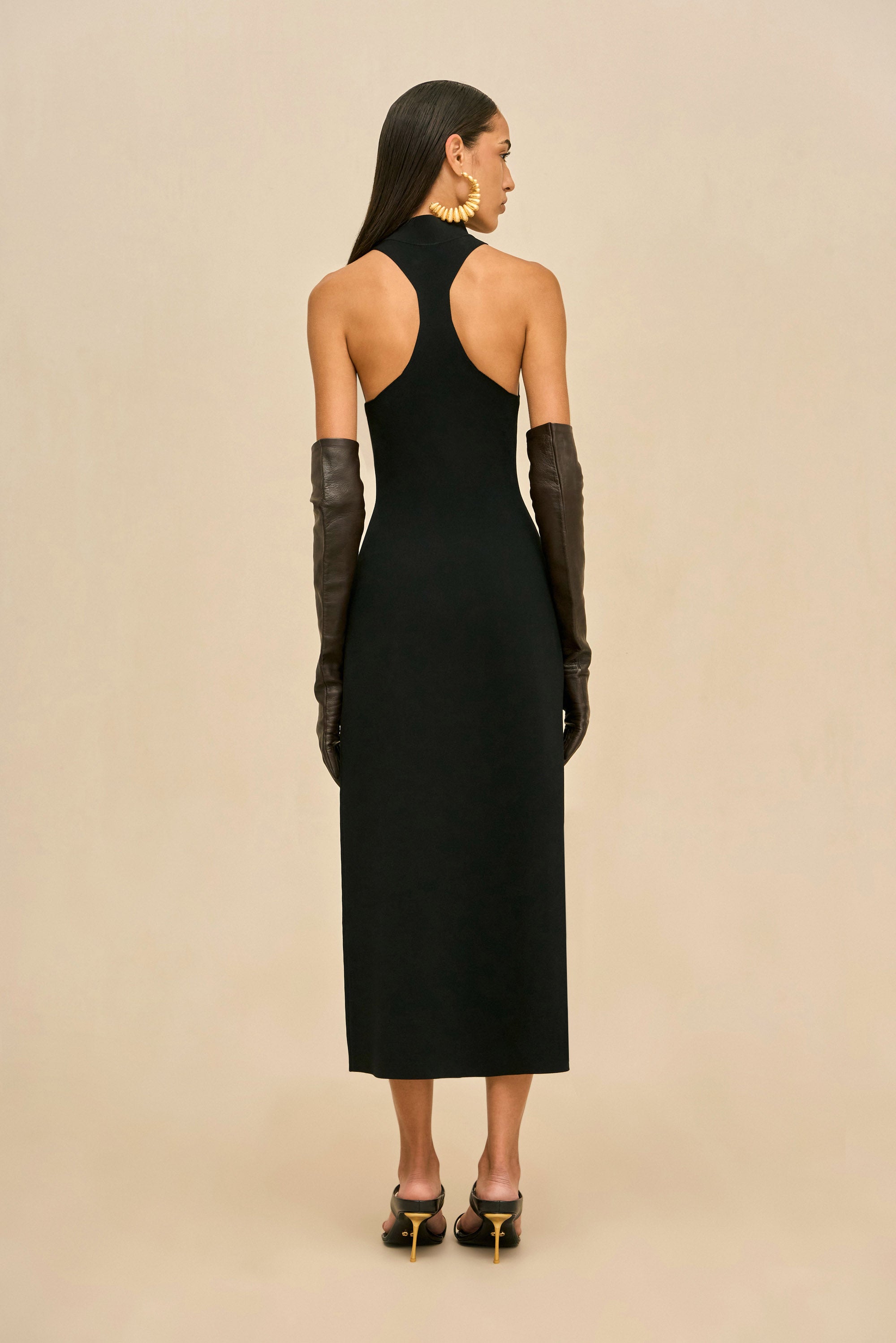 MIRIAN KNIT DRESS - BLACK