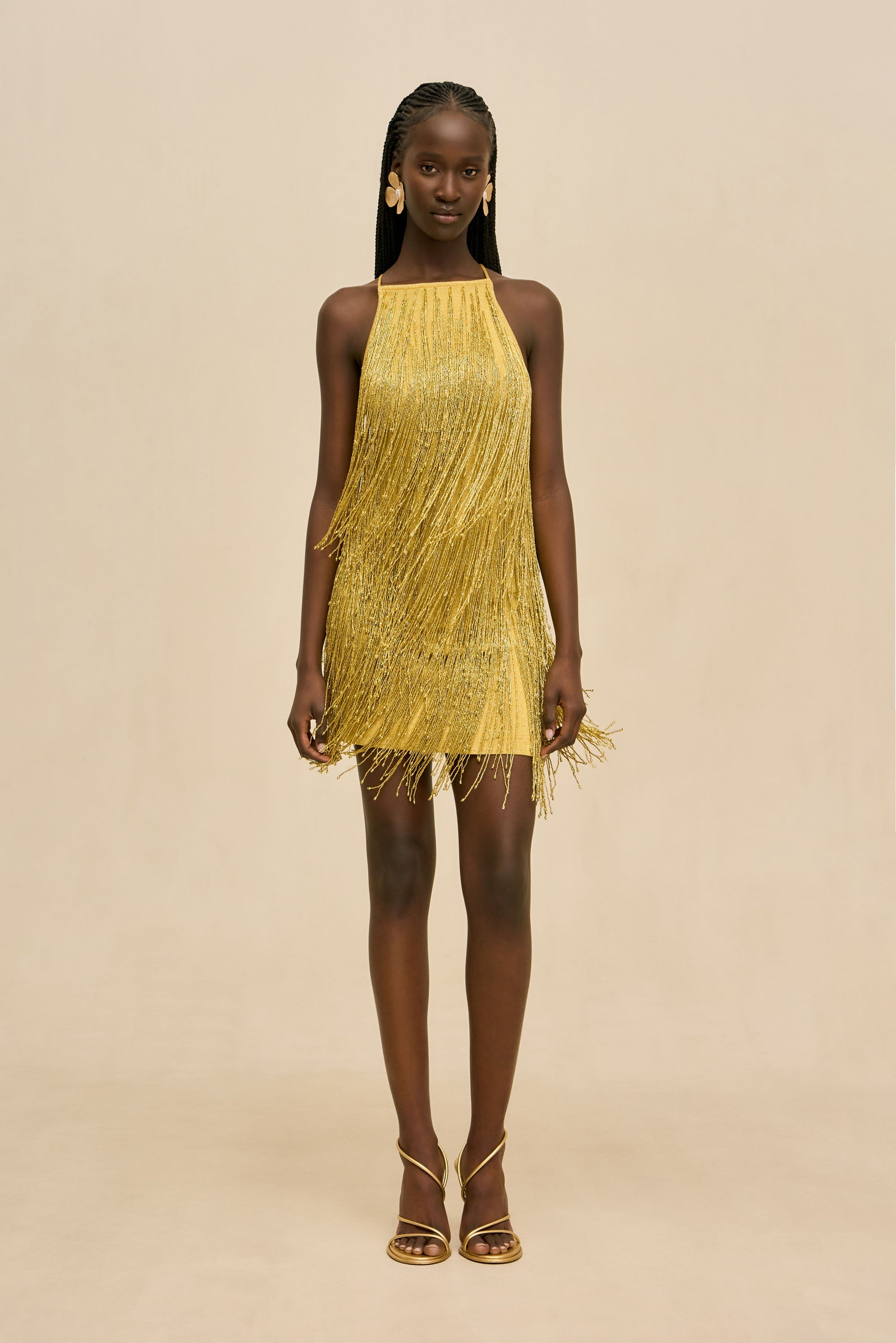JESSAMINE DRESS - HONEY GOLD