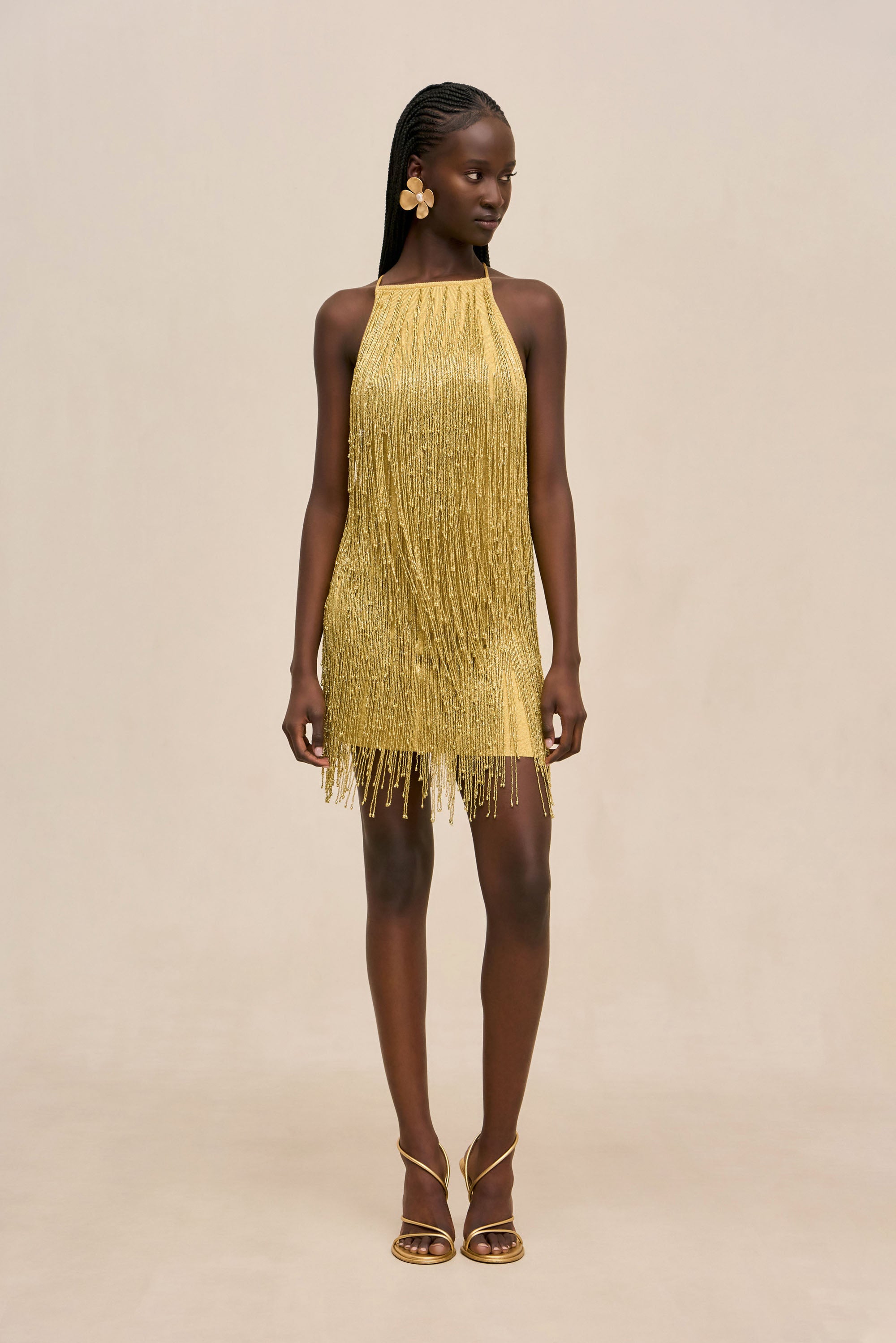 JESSAMINE DRESS - HONEY GOLD