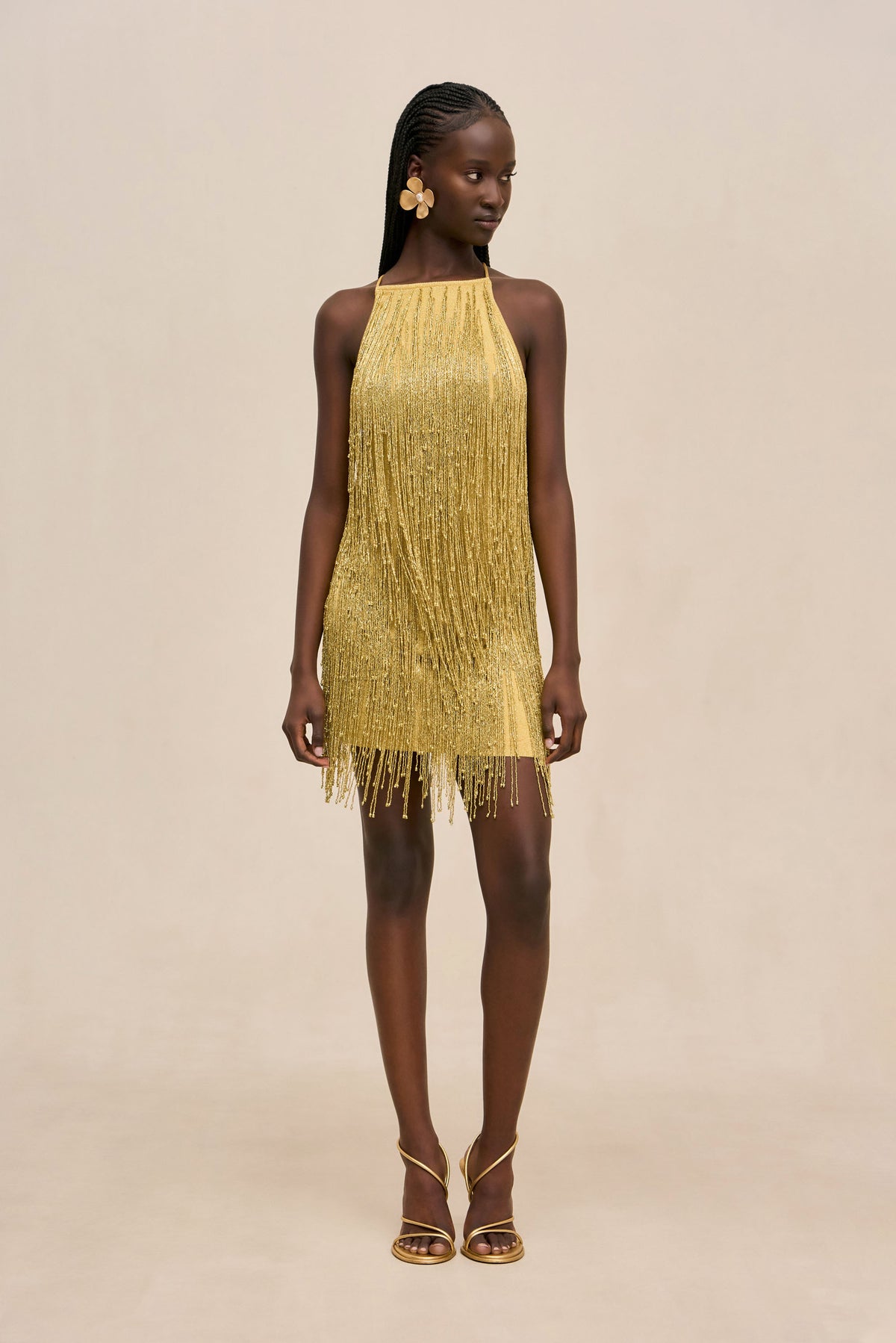 JESSAMINE DRESS - HONEY GOLD