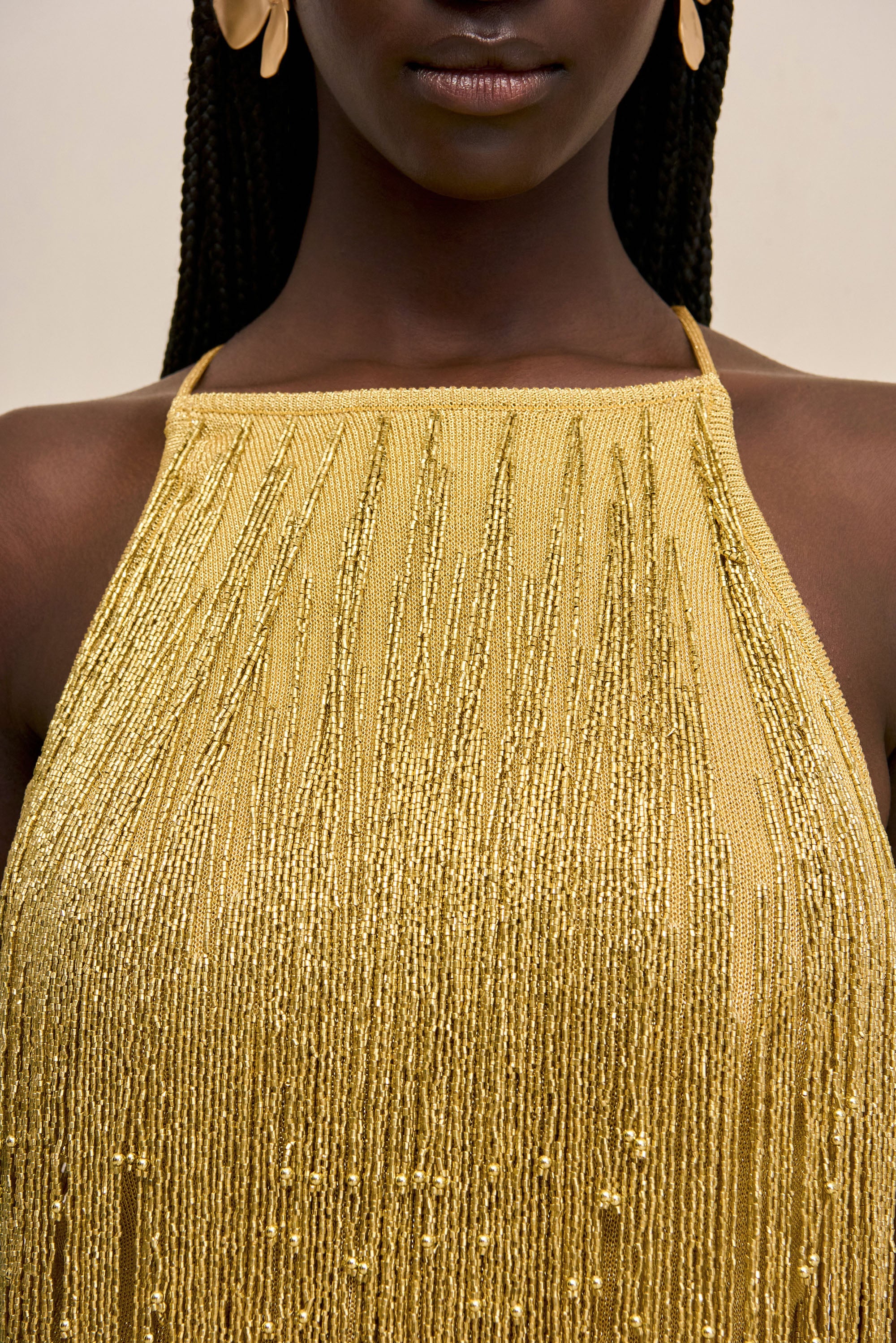 JESSAMINE DRESS - HONEY GOLD