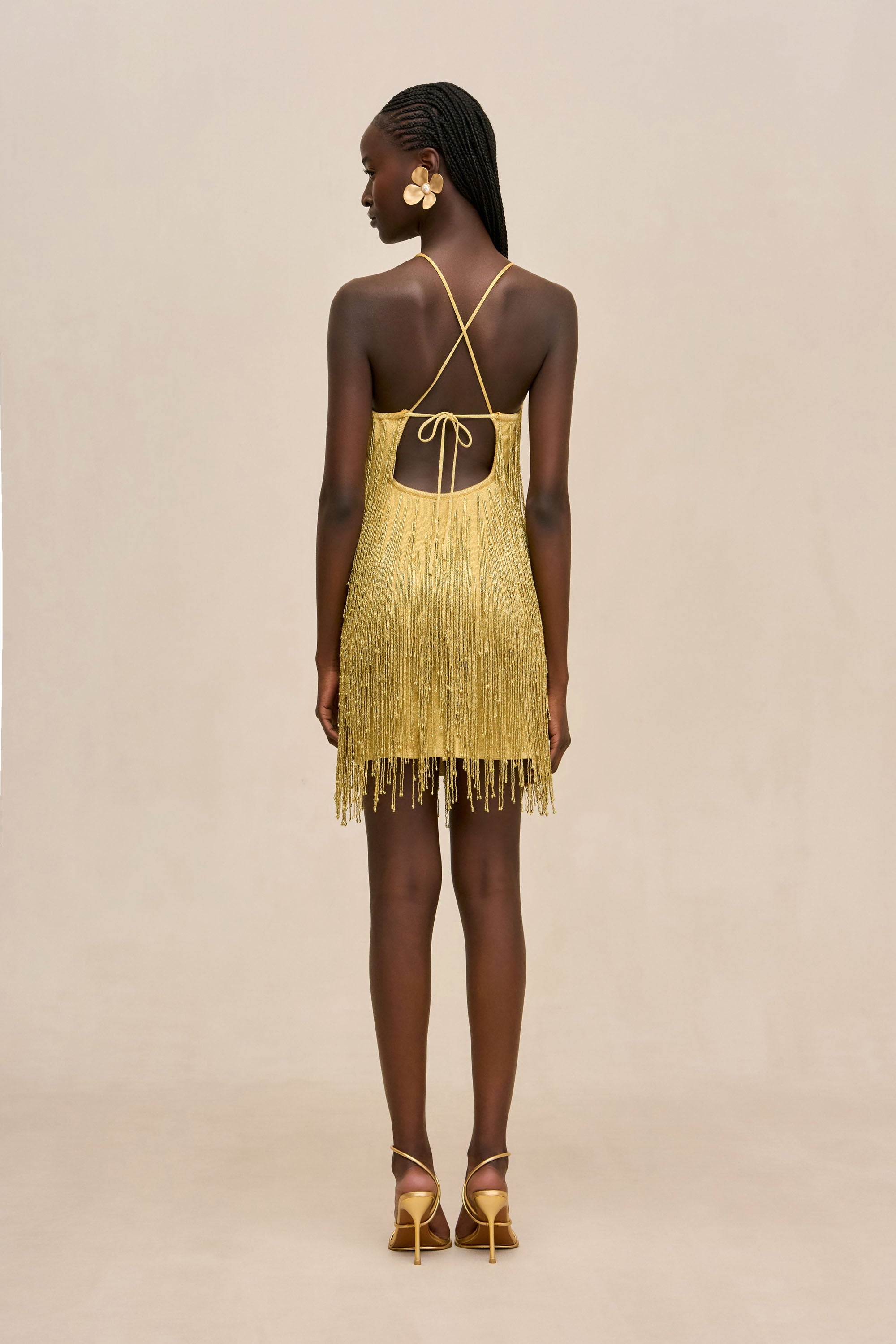 JESSAMINE DRESS - HONEY GOLD