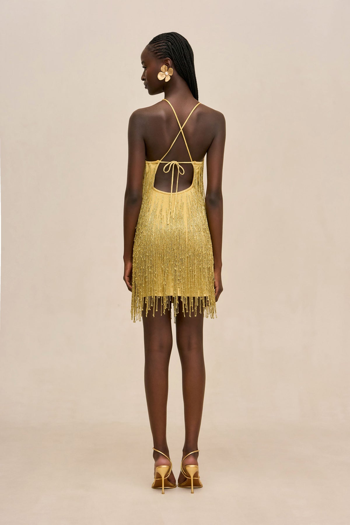 JESSAMINE DRESS - HONEY GOLD