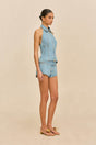JILL DENIM TOP - VINTAGE BLUE