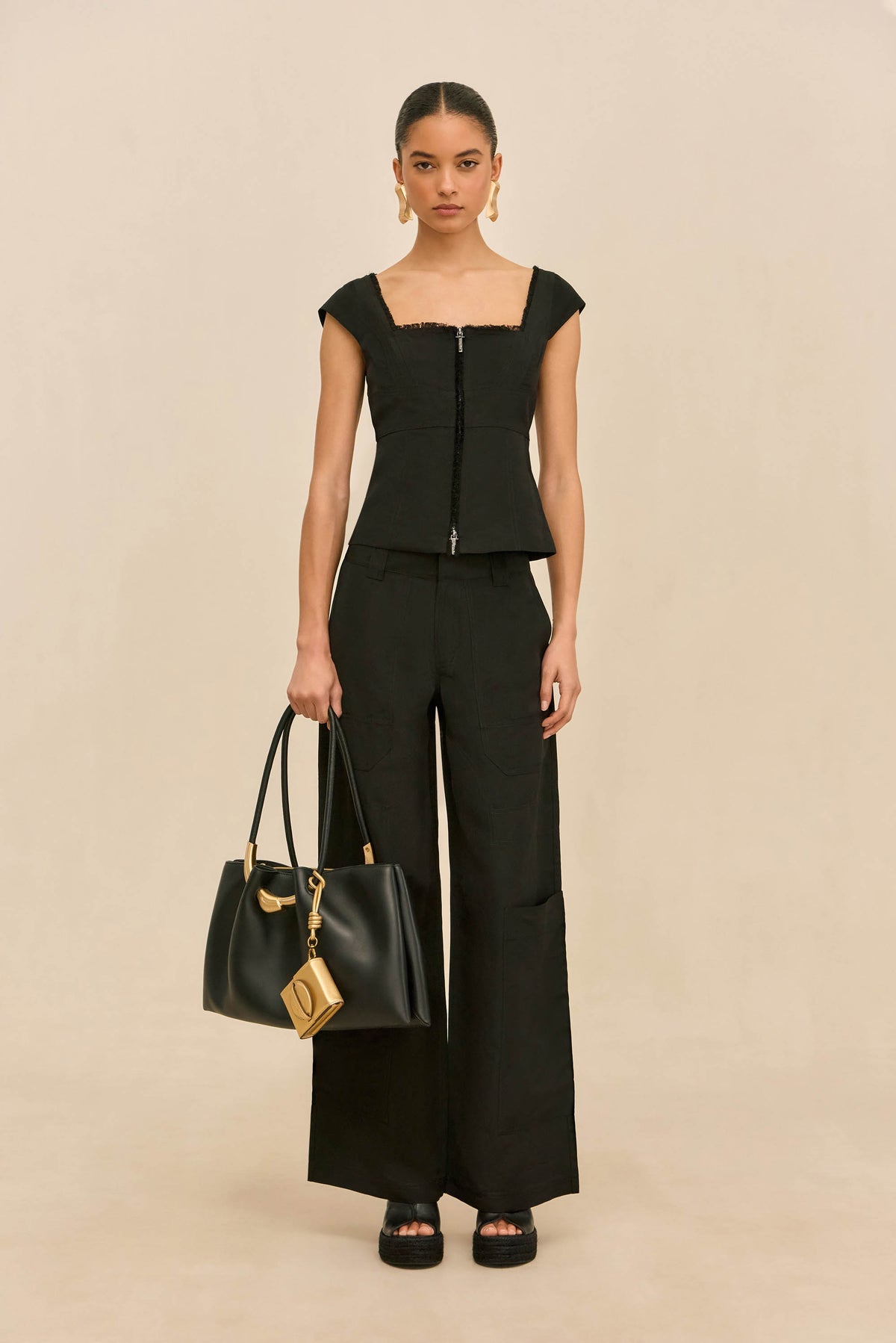 CELESTIA TOP - BLACK