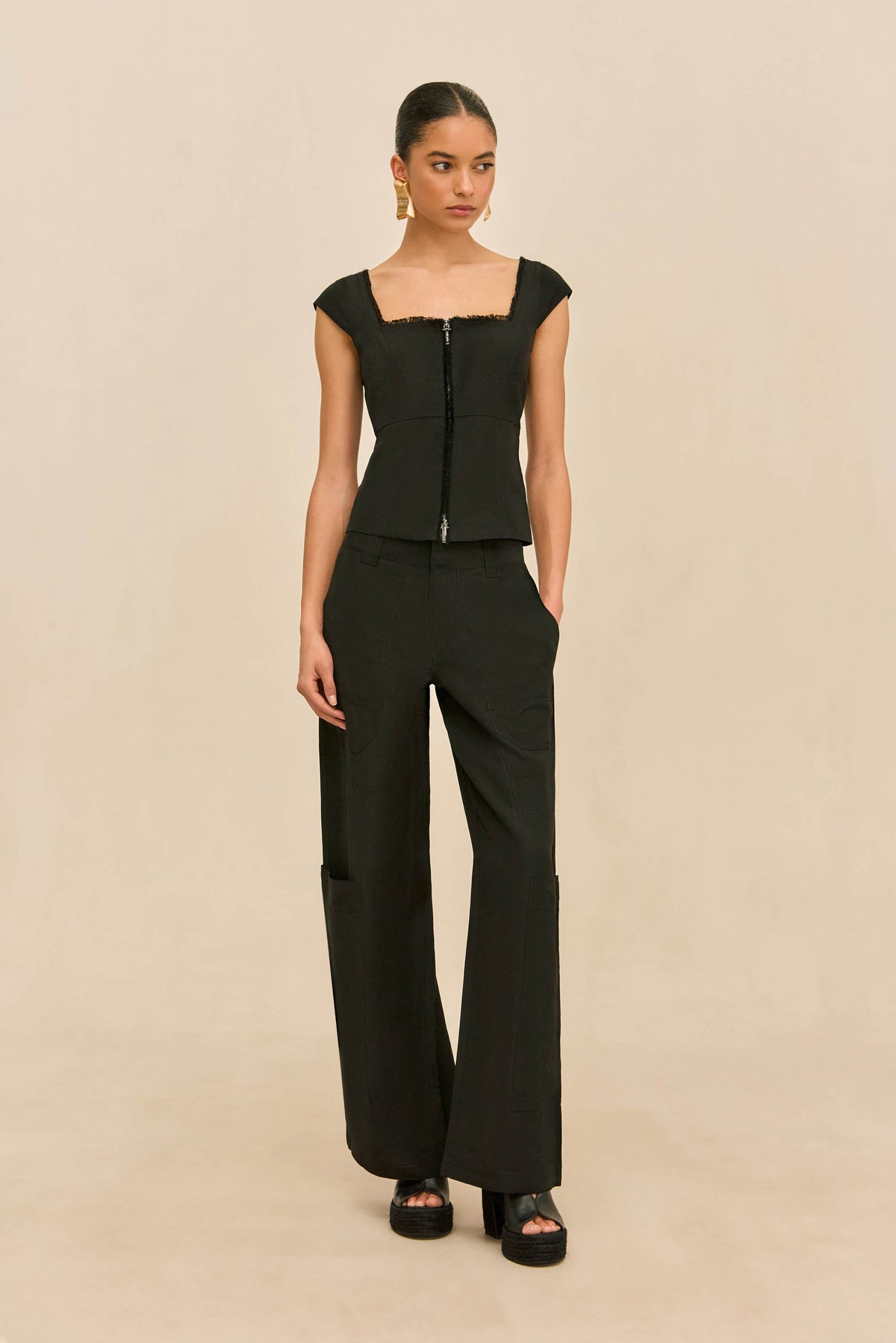 CELESTIA TOP - BLACK