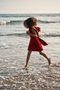 KIDS NADYA DRESS - MERLOT
