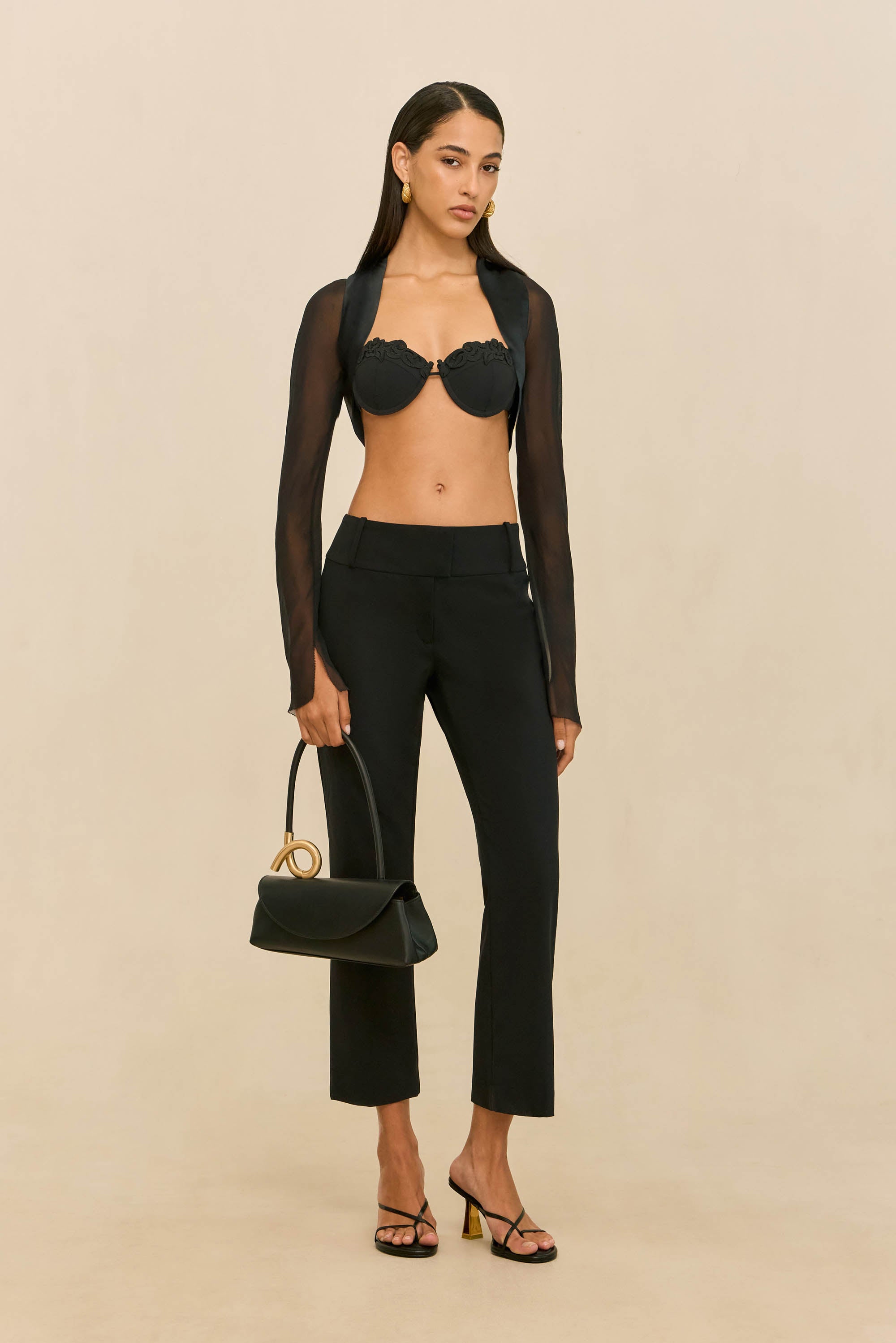 ELIEL BOLERO JACKET - BLACK