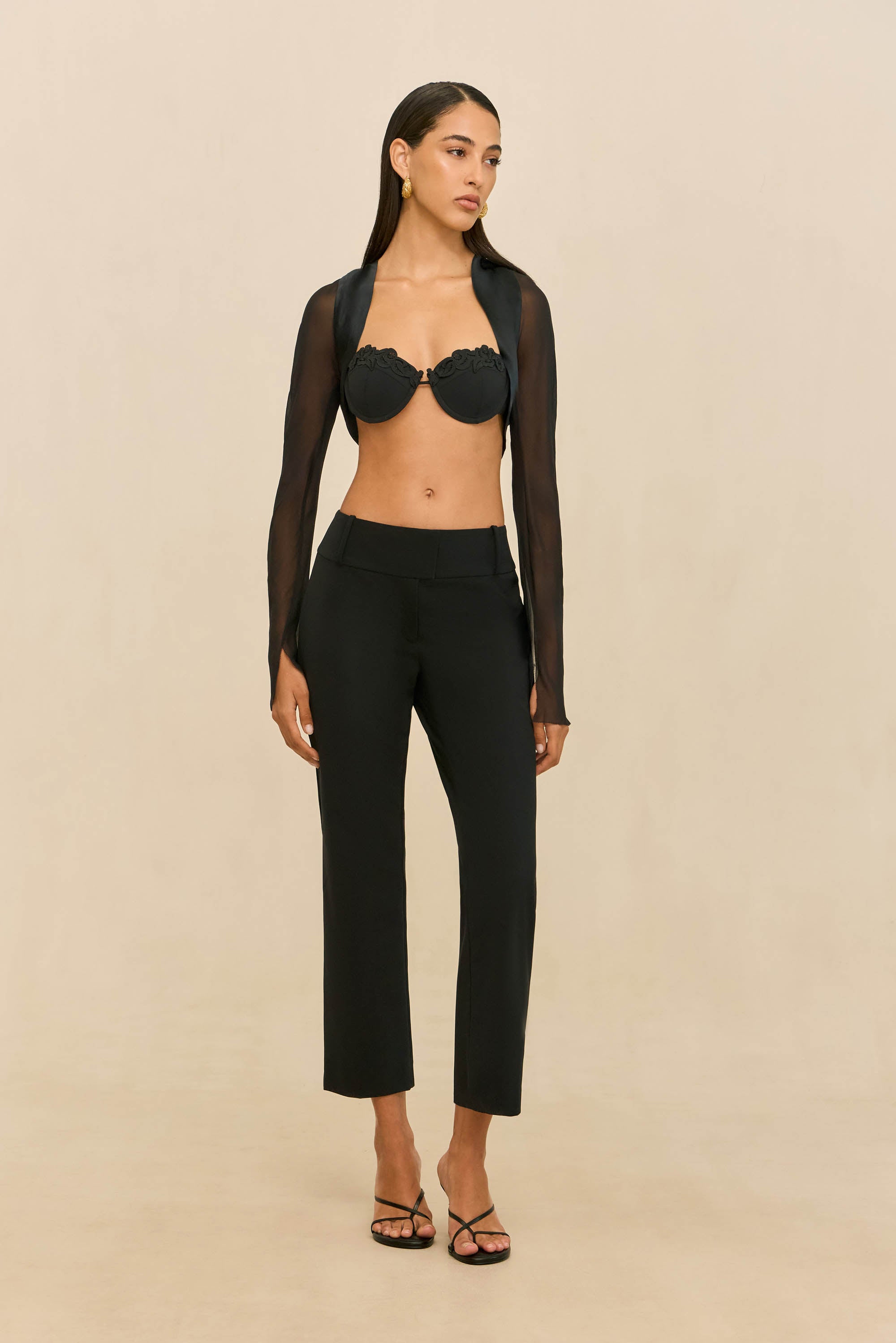 ELIEL BOLERO JACKET - BLACK