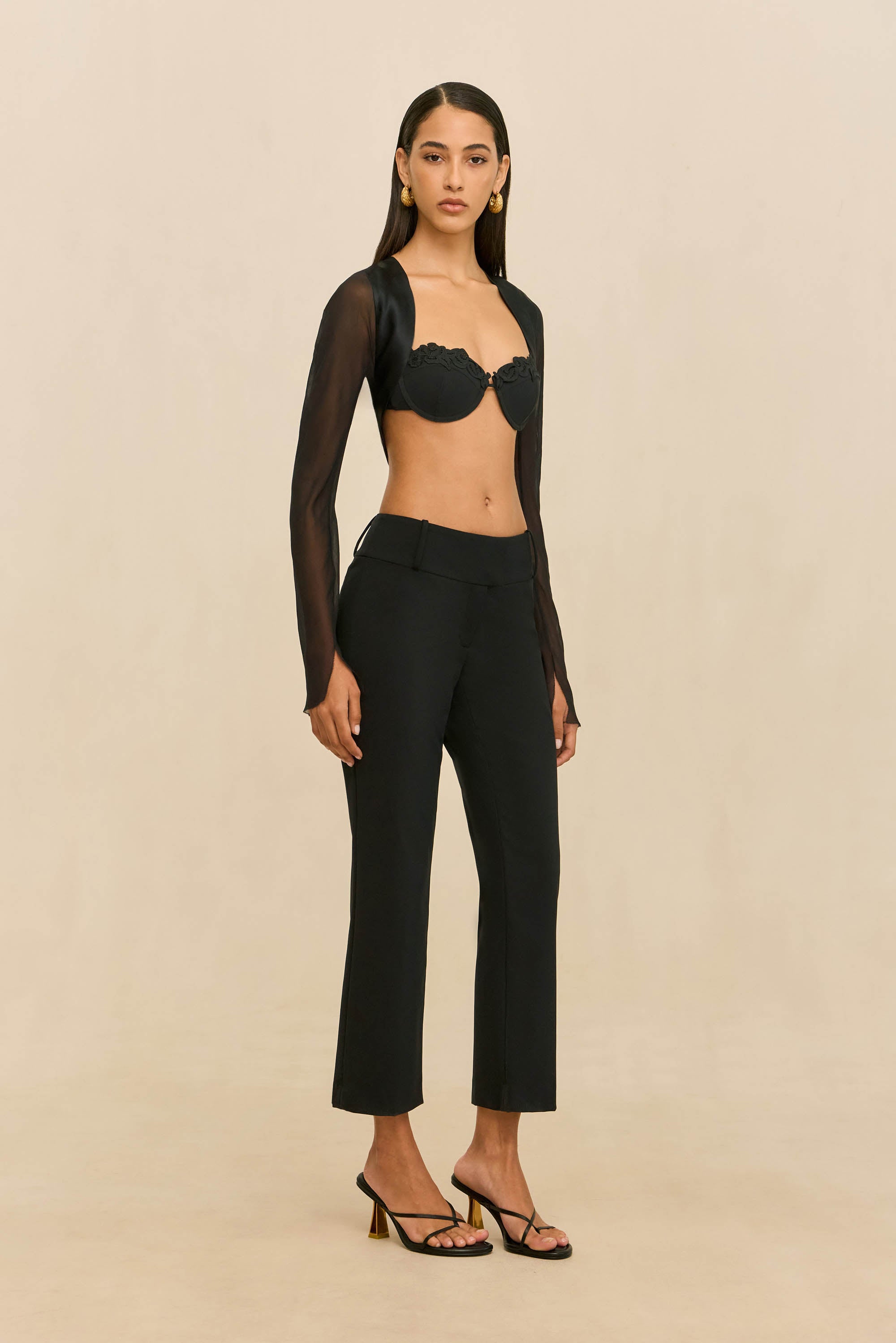 ELIEL BOLERO JACKET - BLACK