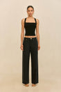CRAWFORD KNIT TOP - BLACK