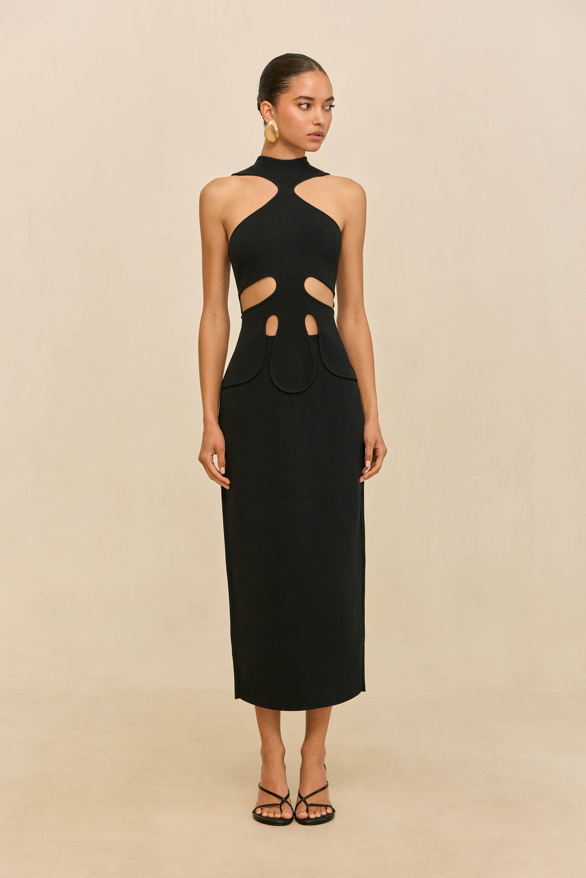 BAYLEE KNIT DRESS - BLACK