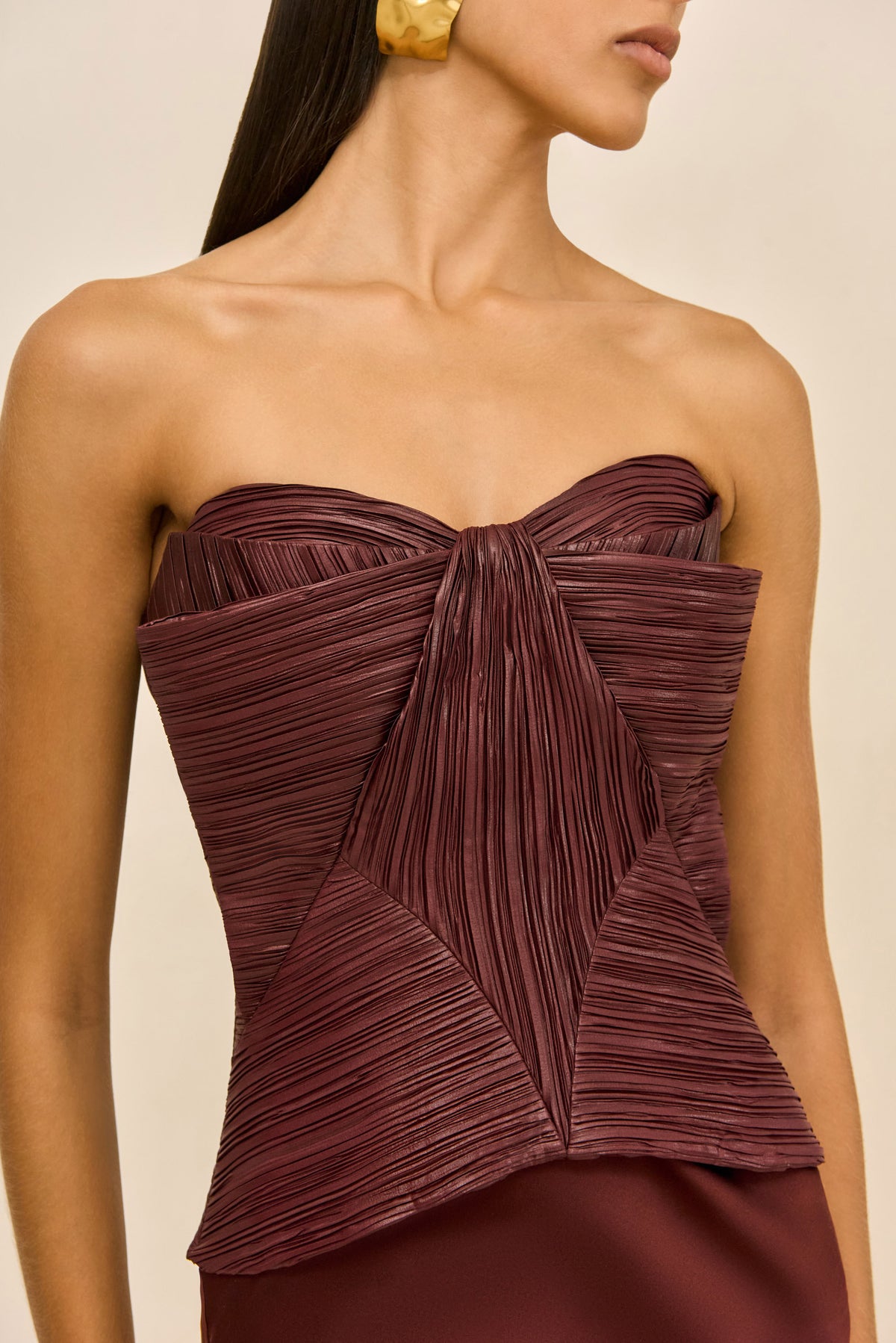 WHELK TOP - BORDEAUX