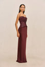 CHANTELLE SKIRT - BORDEAUX