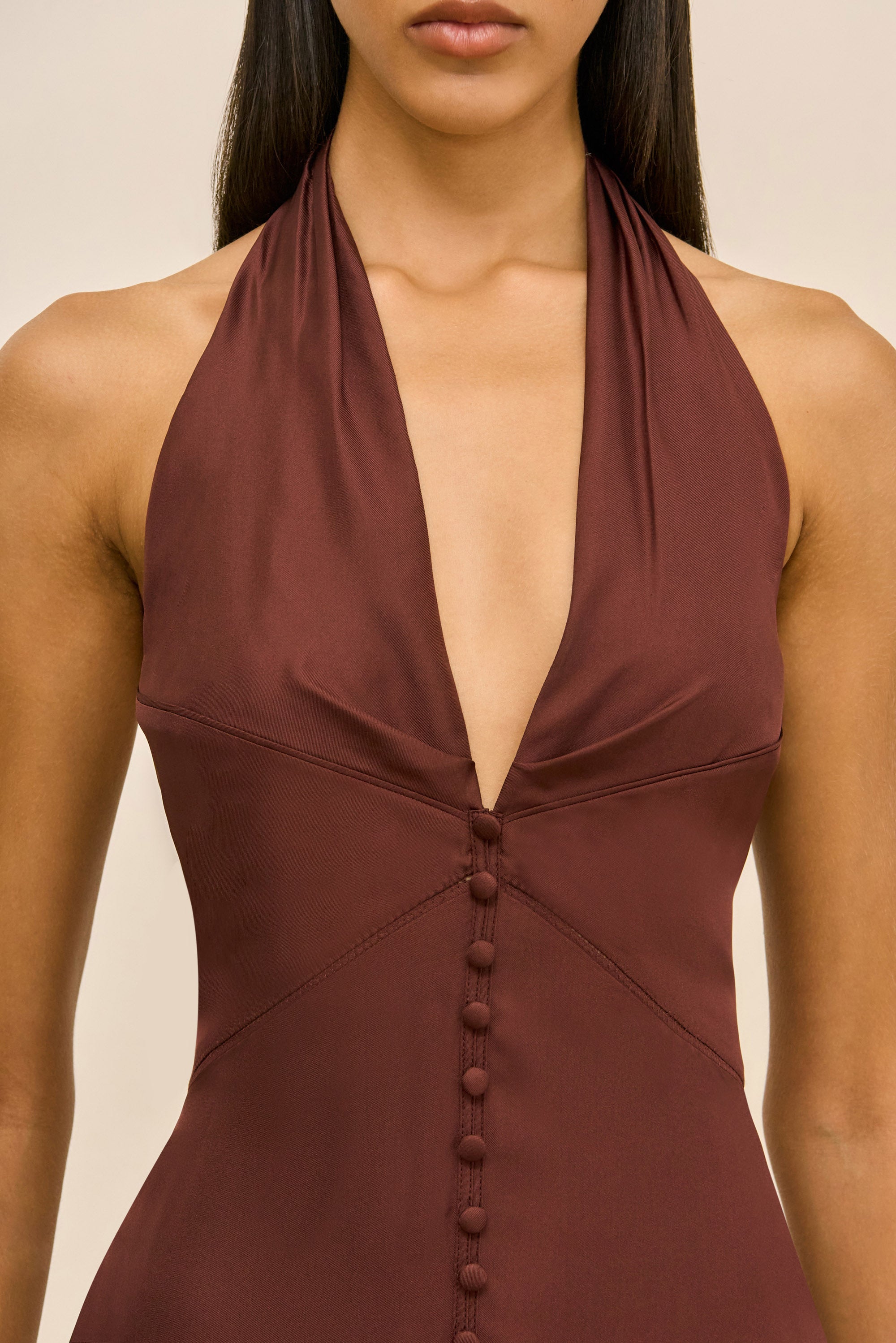 ISLEY DRESS - BORDEAUX