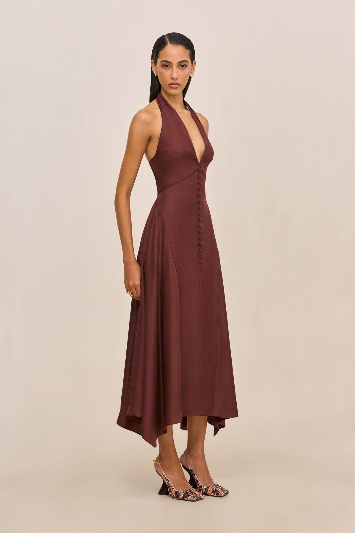 ISLEY DRESS - BORDEAUX
