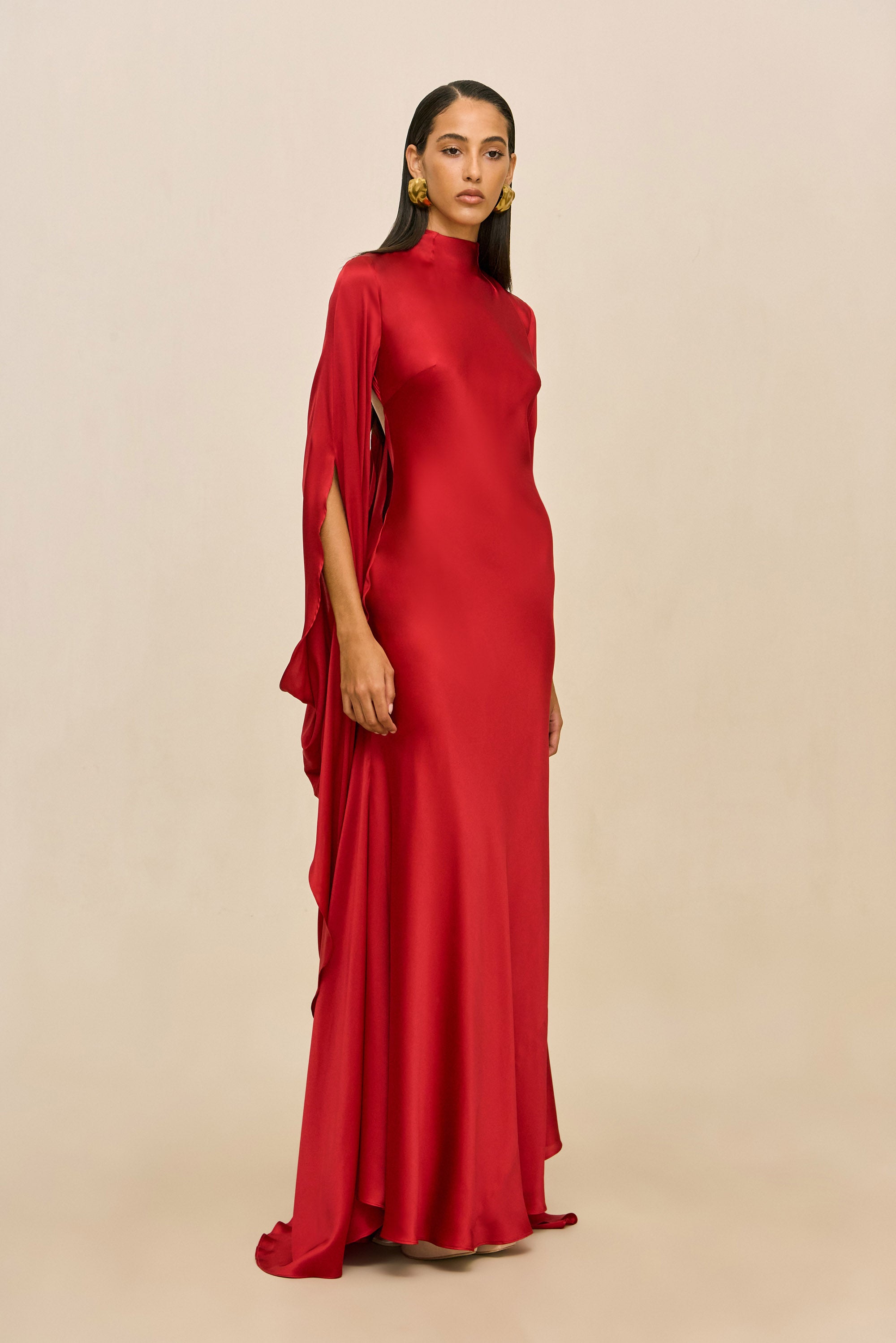 INGALA GOWN - MERLOT