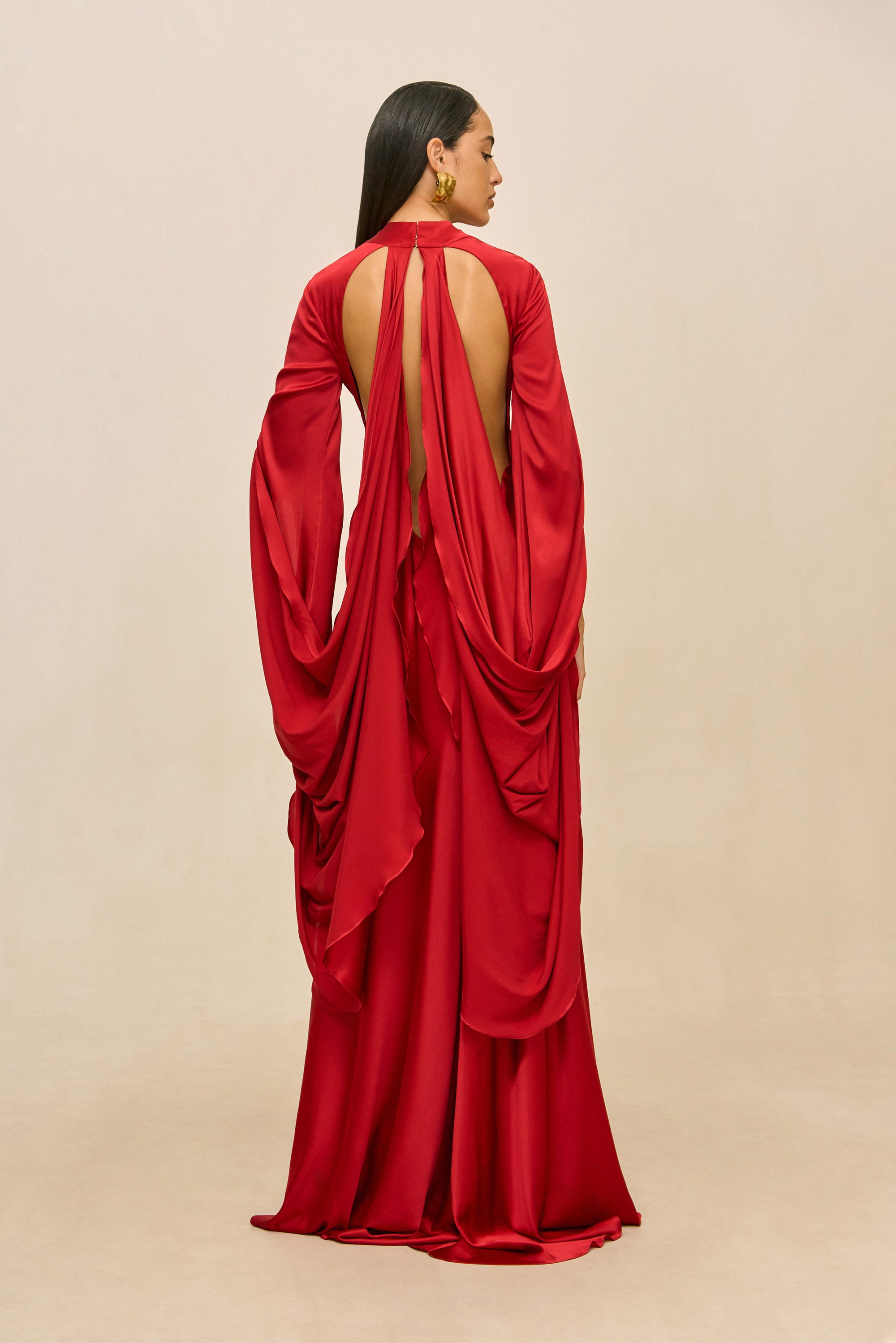 INGALA GOWN - MERLOT