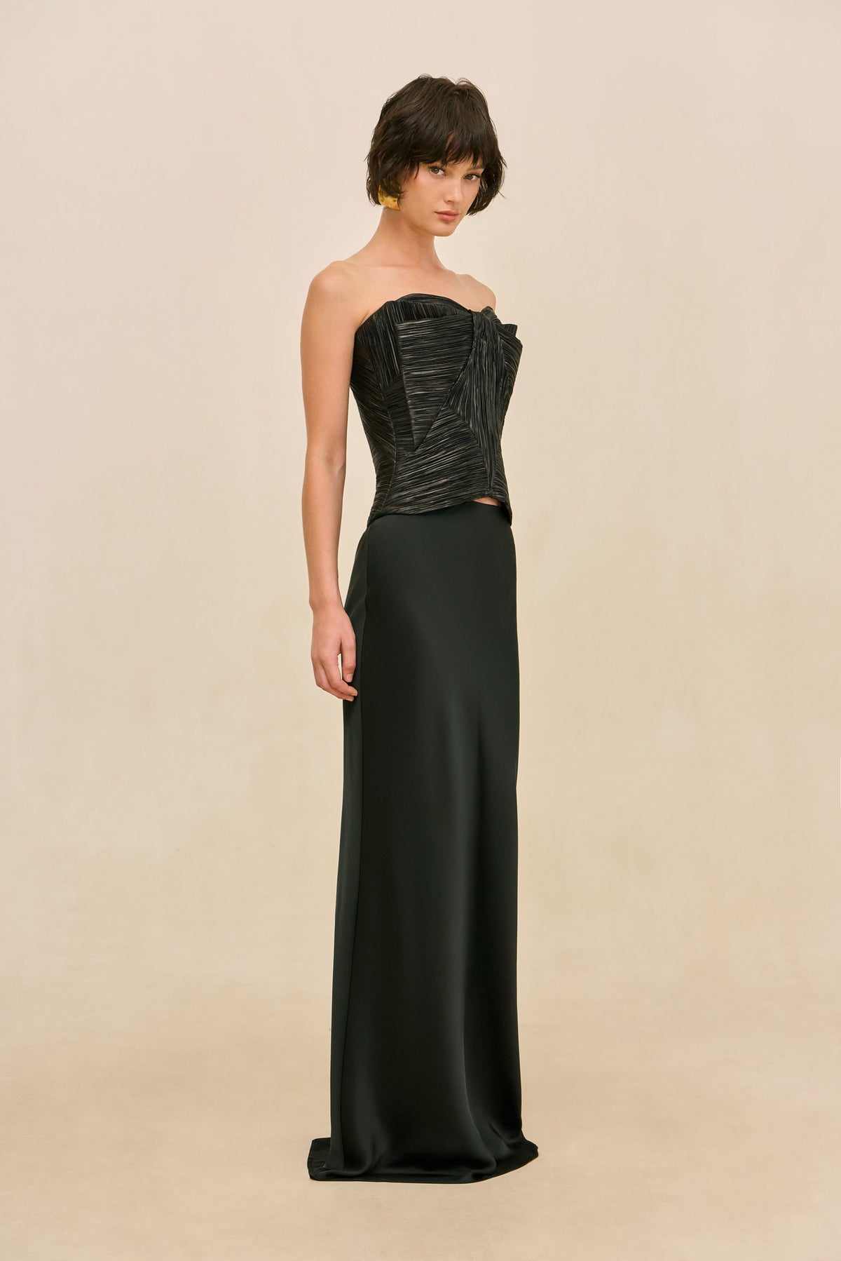 WHELK TOP - BLACK