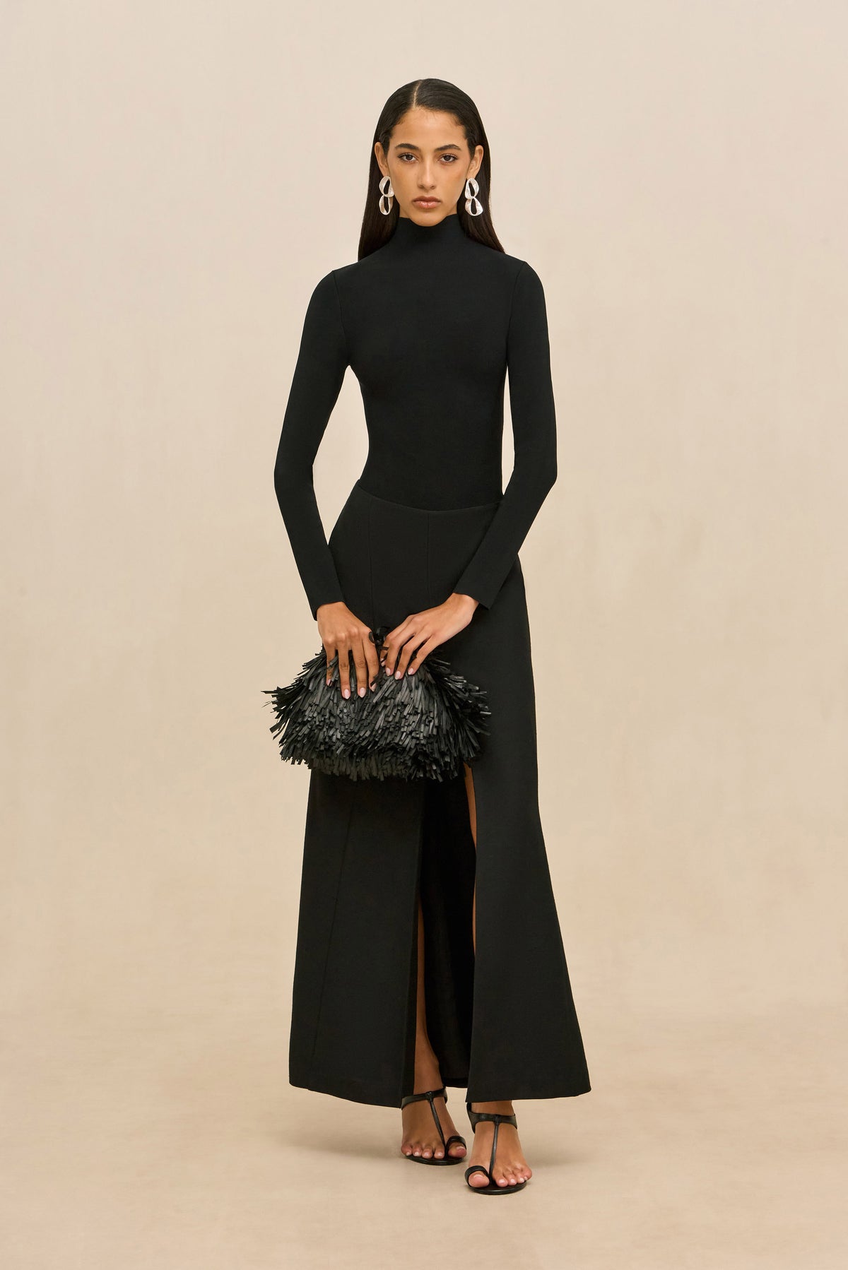 IZEL KNIT BODYSUIT - BLACK