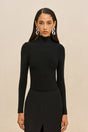 IZEL KNIT BODYSUIT - BLACK