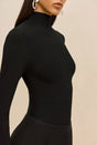 IZEL KNIT BODYSUIT - BLACK