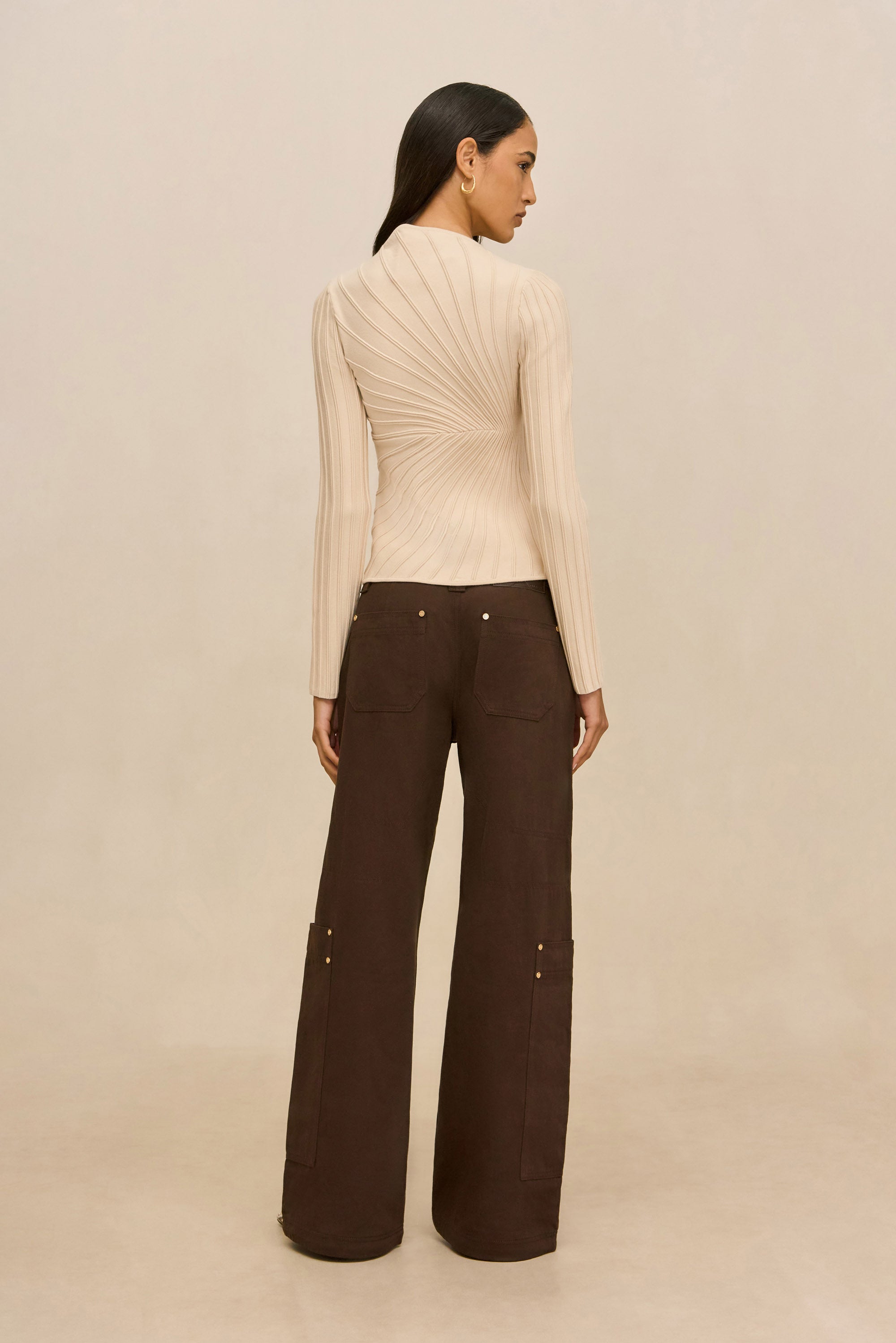 PAULETTE KNIT TOP - DOVE