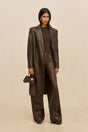 RHENEA LEATHER PANT - WREN