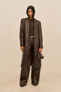 ELI LEATHER COAT - WREN