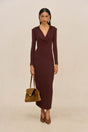 OTTAVIA KNIT DRESS - BORDEAUX