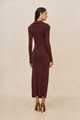 OTTAVIA KNIT DRESS - BORDEAUX
