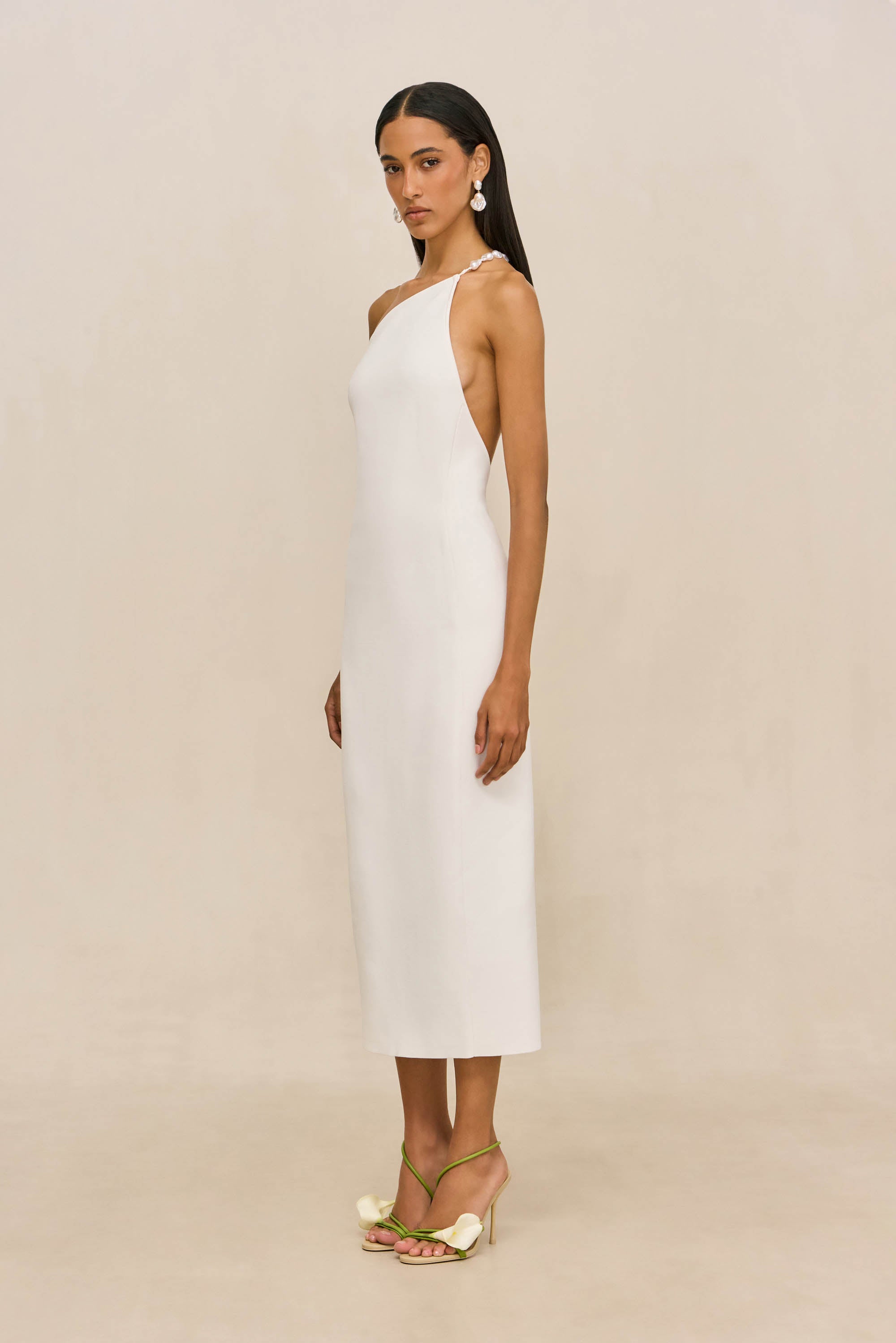 CARLOTTA KNIT DRESS - OFF WHITE