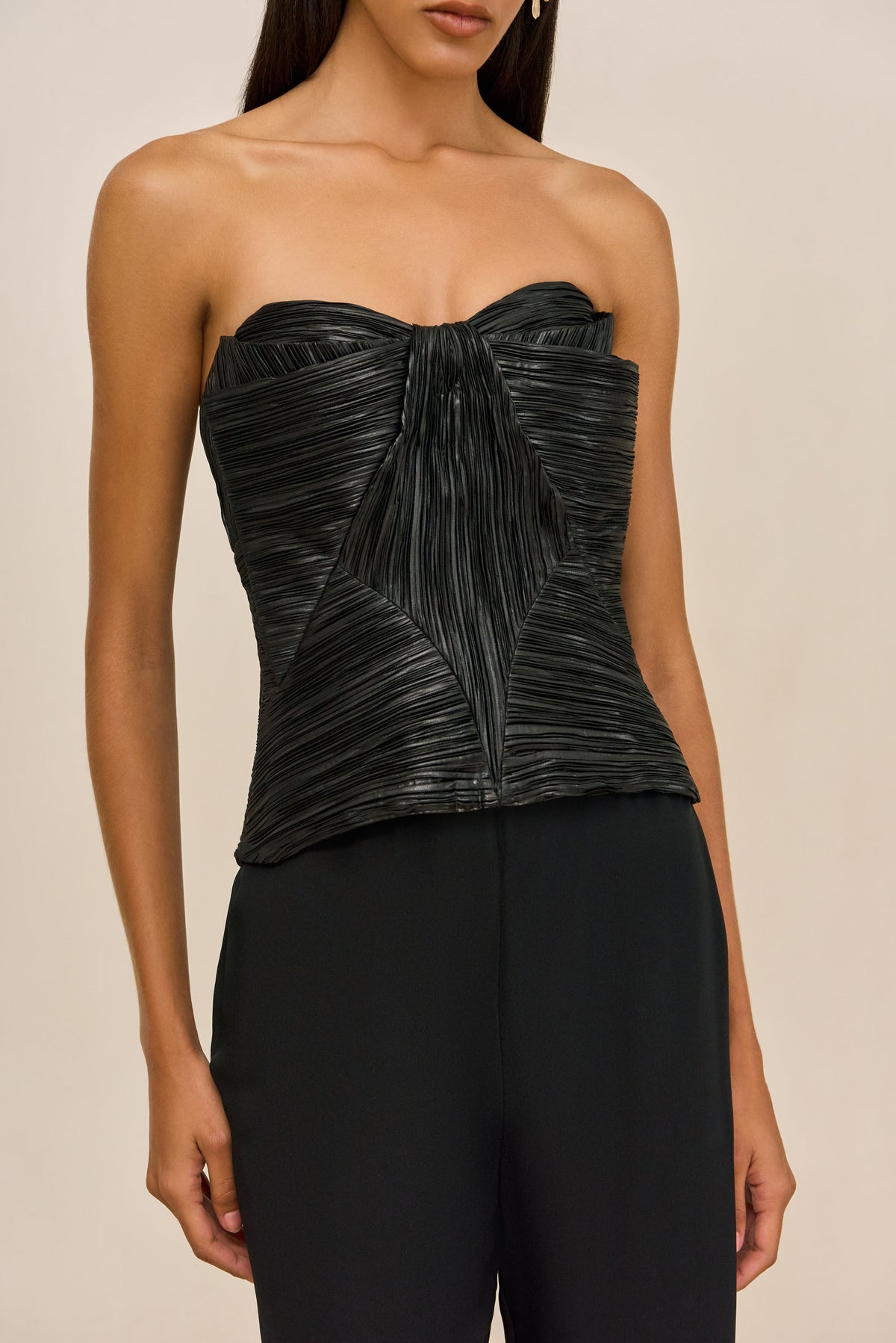 SARA SILK PANT - BLACK