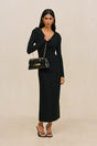OTTAVIA KNIT DRESS - BLACK