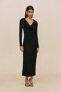 OTTAVIA KNIT DRESS - BLACK