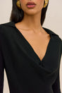 OTTAVIA KNIT DRESS - BLACK