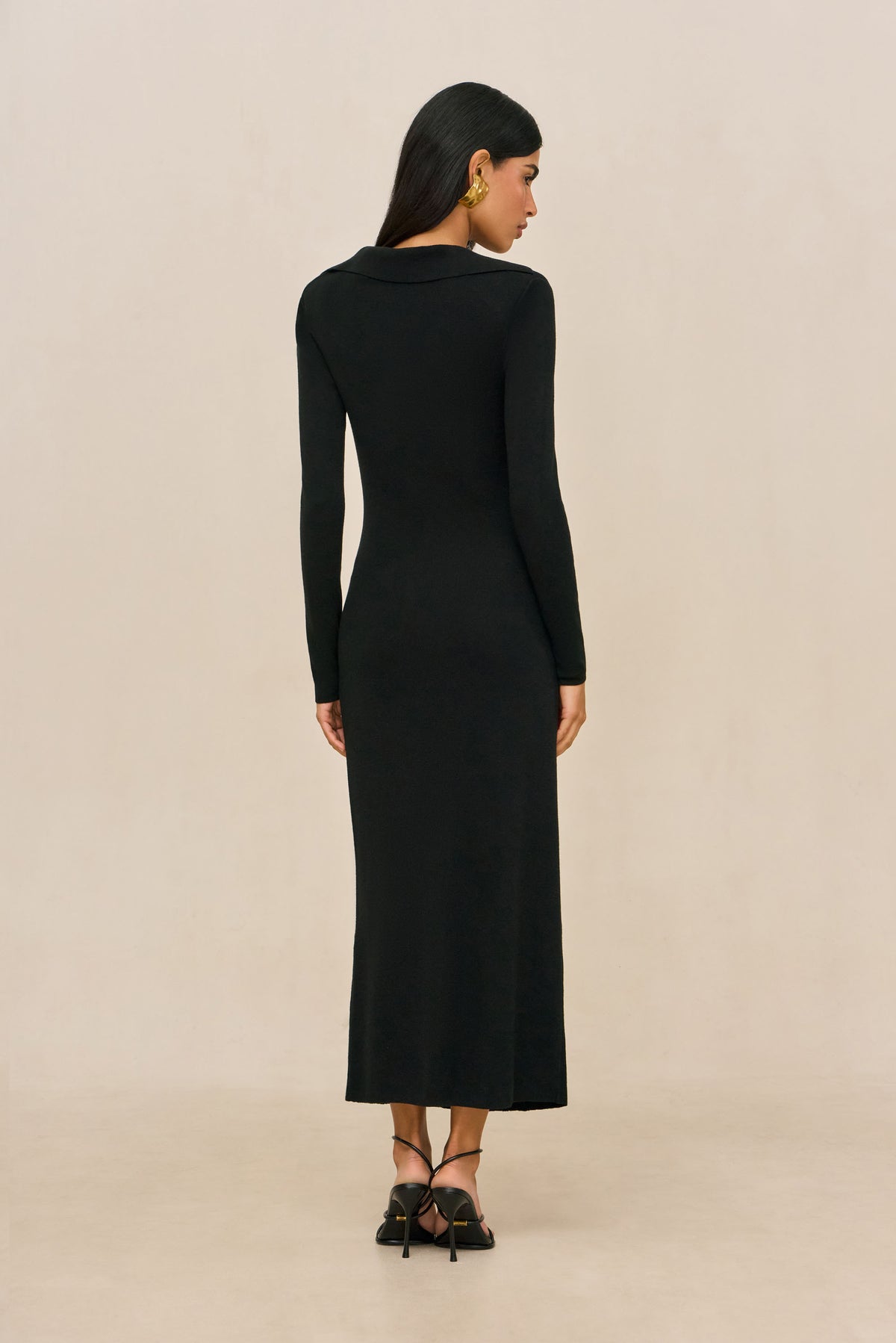 OTTAVIA KNIT DRESS - BLACK