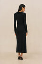 OTTAVIA KNIT DRESS - BLACK