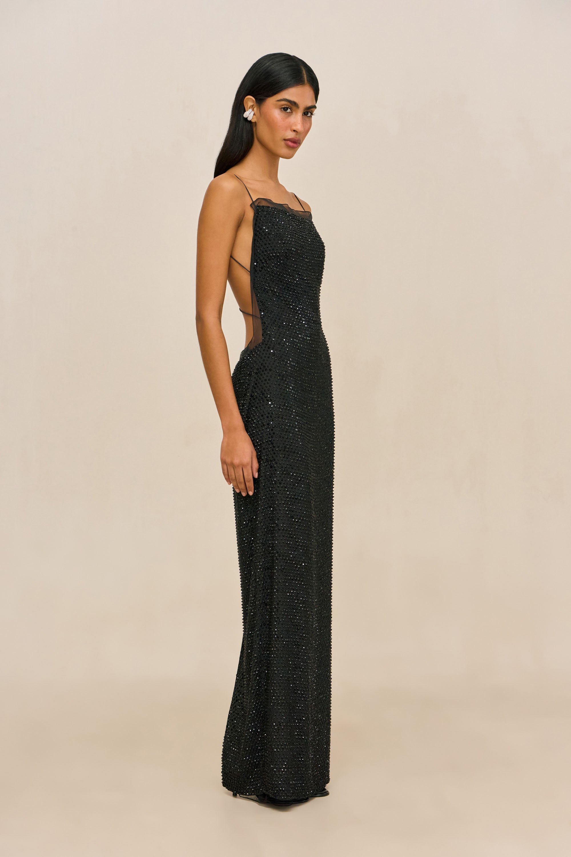 LYCIA GOWN - BLACK